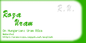 roza uram business card